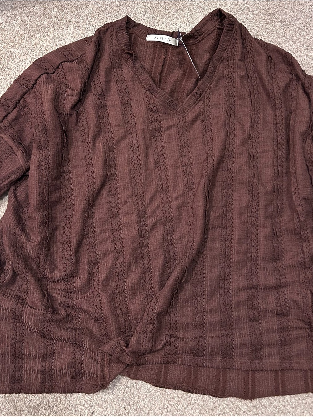 Stylibe Willow Textured top